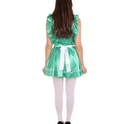 HPO Adult Women's Naught French Maid Uniform Costume | Green Cosplay Costume 13 HPO Adult Women's Naught French Maid Uniform Costume | Green Cosplay Costume