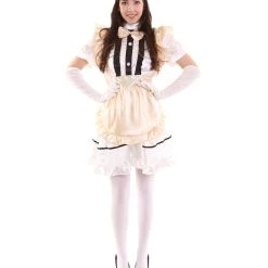 HPO Adult Women's Anime Cosplay French Maid Fancy Uniform Costume | Copper Cosplay Costume
