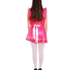 HPO Adult Women's Naught French Maid Uniform Costume | Dark Pink Cosplay Costume 13 HPO Adult Women's Naught French Maid Uniform Costume | Dark Pink Cosplay Costume