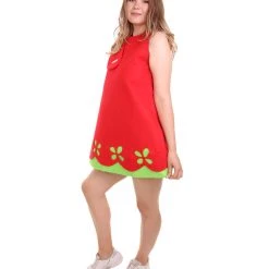 HPO Adult Women's Princess Dress Costume | Red Christmas Costume