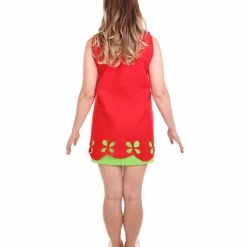 HPO Adult Women's Princess Dress Costume | Red Christmas Costume