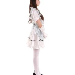 HPO Adult Women's Anime Cosplay French Maid Fancy Uniform Costume | Silver Cosplay Costume