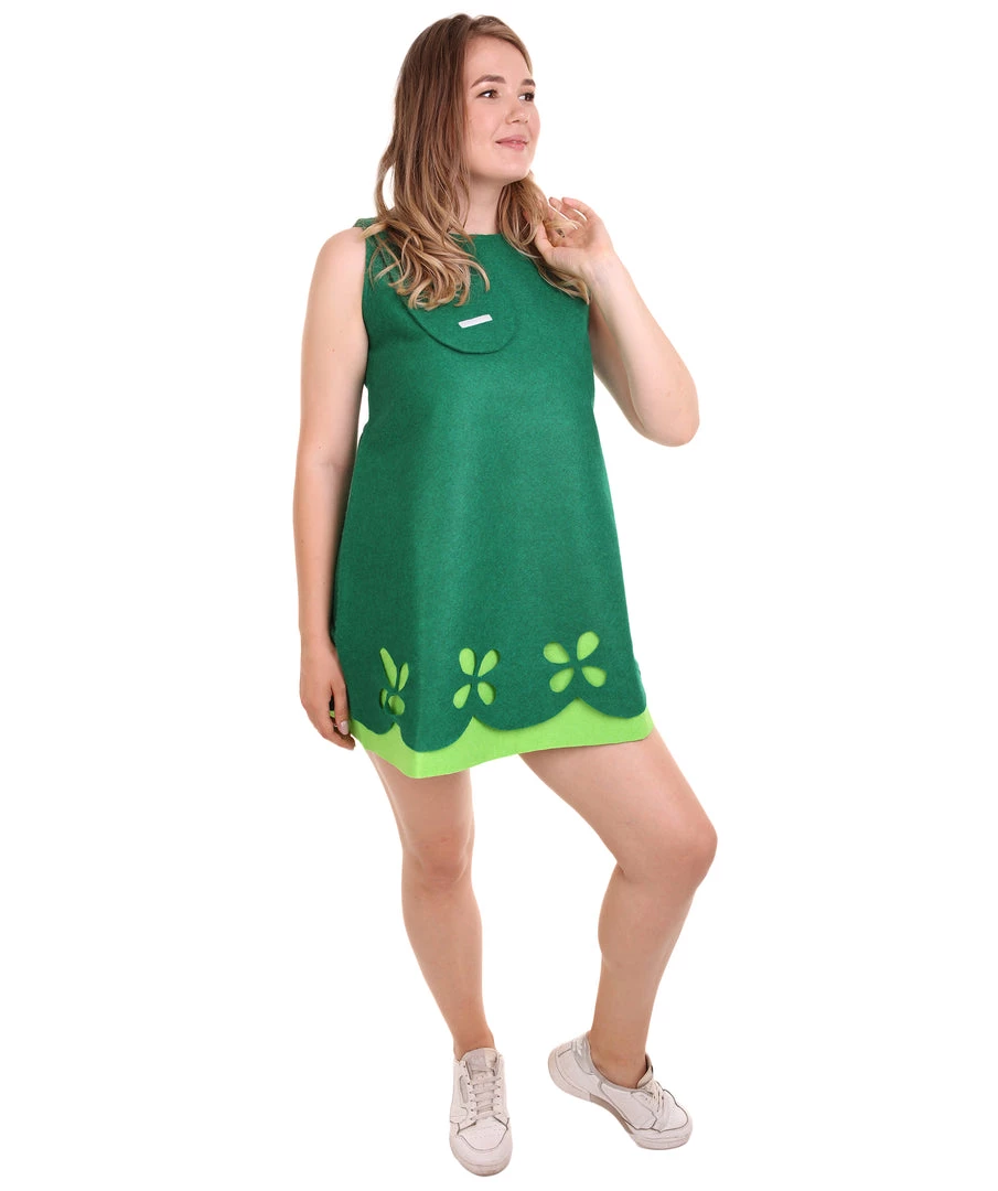 HPO Adult Women's Princess Dress Holiday Costume | Green Christmas Costume 5 HPO Adult Women's Princess Dress Holiday Costume | Green Christmas Costume