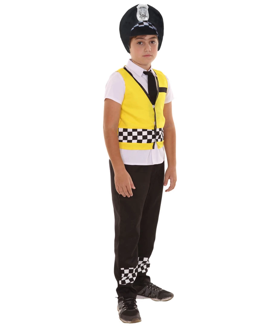 HPO Child's Cop Costume | Yellow And Black Cosplay Costume 4 HPO Child's Cop Costume | Yellow And Black Cosplay Costume