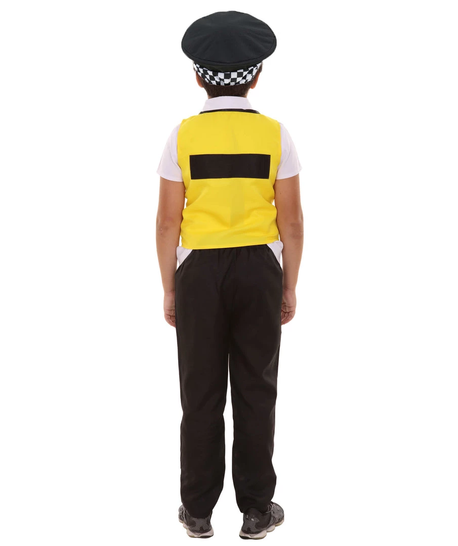 HPO Child's Cop Costume | Yellow And Black Cosplay Costume 3 HPO Child's Cop Costume | Yellow And Black Cosplay Costume