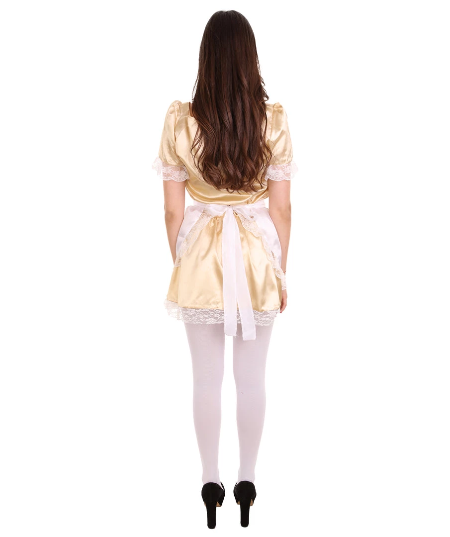 HPO Adult Women's Traditional Maid Uniform Costume | Gold Cosplay Costume 5 HPO Adult Women's Traditional Maid Uniform Costume | Gold Cosplay Costume