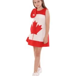 FLAGWIGS Child's Girl Canada Flag Troll Dress Costume | Patriotic Cosplay Costume Kids 8 FLAGWIGS Child's Girl Canada Flag Troll Dress Costume | Patriotic Cosplay Costume Kids