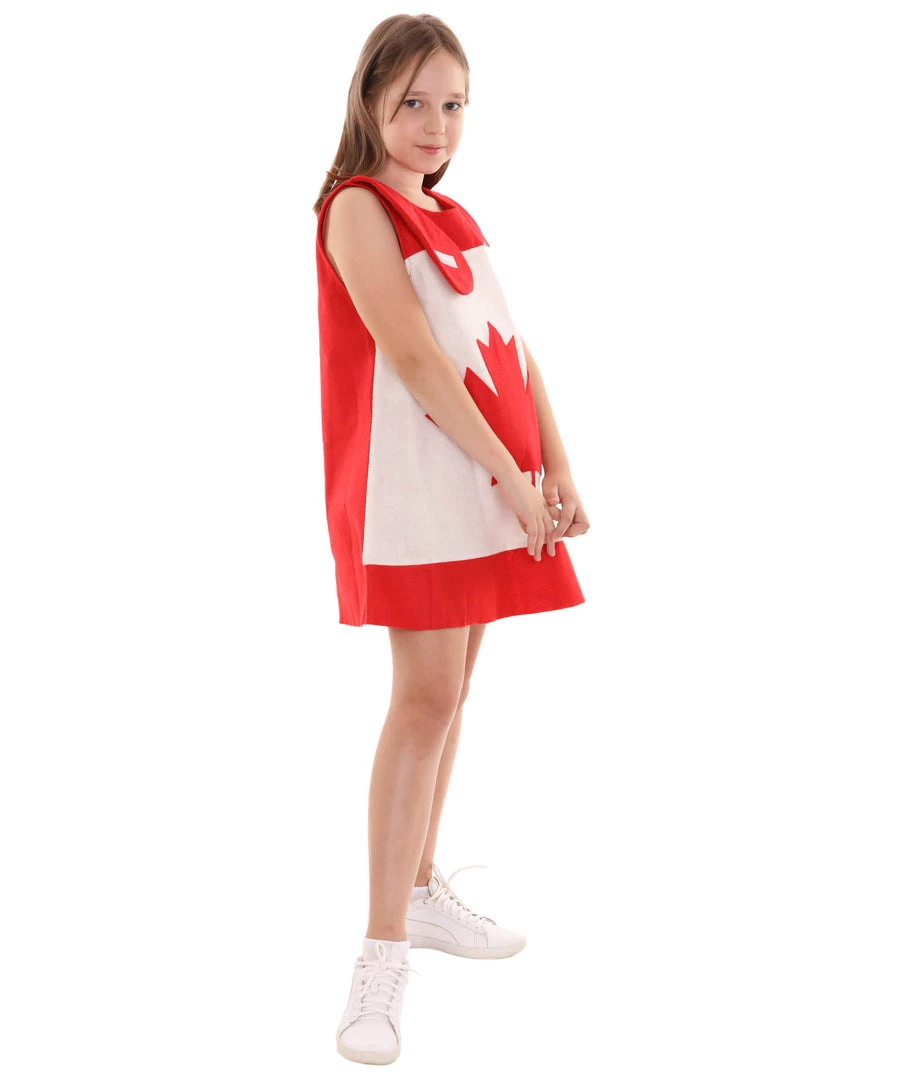 FLAGWIGS Child's Girl Canada Flag Troll Dress Costume | Patriotic Cosplay Costume Kids 5 FLAGWIGS Child's Girl Canada Flag Troll Dress Costume | Patriotic Cosplay Costume Kids