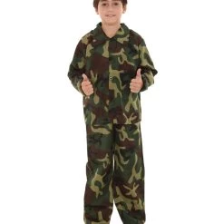 HPO Kids Child's Army Soldier Costume | Multi Cosplay Costume