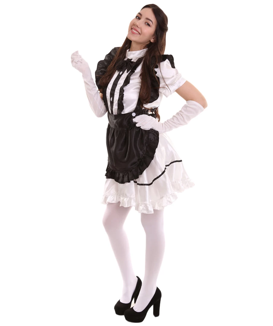 HPO Adult Women's Anime Cosplay French Maid Fancy Uniform Costume | Black Cosplay Costume 3 HPO Adult Women's Anime Cosplay French Maid Fancy Uniform Costume | Black Cosplay Costume