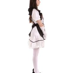 HPO Adult Women's Anime Cosplay French Maid Fancy Uniform Costume | Black Cosplay Costume 14 HPO Adult Women's Anime Cosplay French Maid Fancy Uniform Costume | Black Cosplay Costume