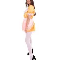 HPO Adult Women's Traditional Maid Uniform Costume | Orange Cosplay Costume