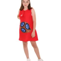 FLAGWIGS Child's Patriotic Celebratory Russian Troll Dress Costume | Red Cosplay Costume Kids