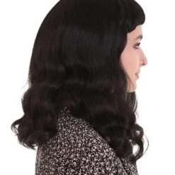 BC Bettie Rubble | Women's Black Color Wavy Shoulder Length Trendy Bettie Wig