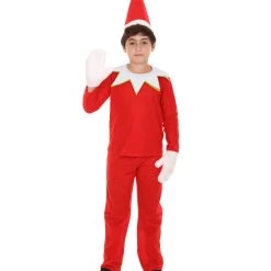 HPO Child's Elf On The Shelf Costume | Red & White X-Mas Costume