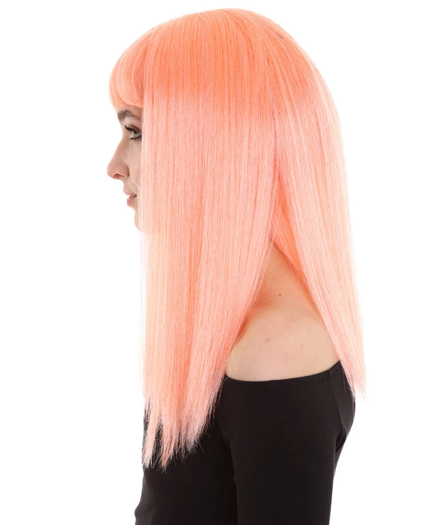 BC Dreamcicle | Women's Floresent Pink Color Straight Shoulder Length Trendy Dreamcicle Wig 3 BC Dreamcicle | Women's Floresent Pink Color Straight Shoulder Length Trendy Dreamcicle Wig