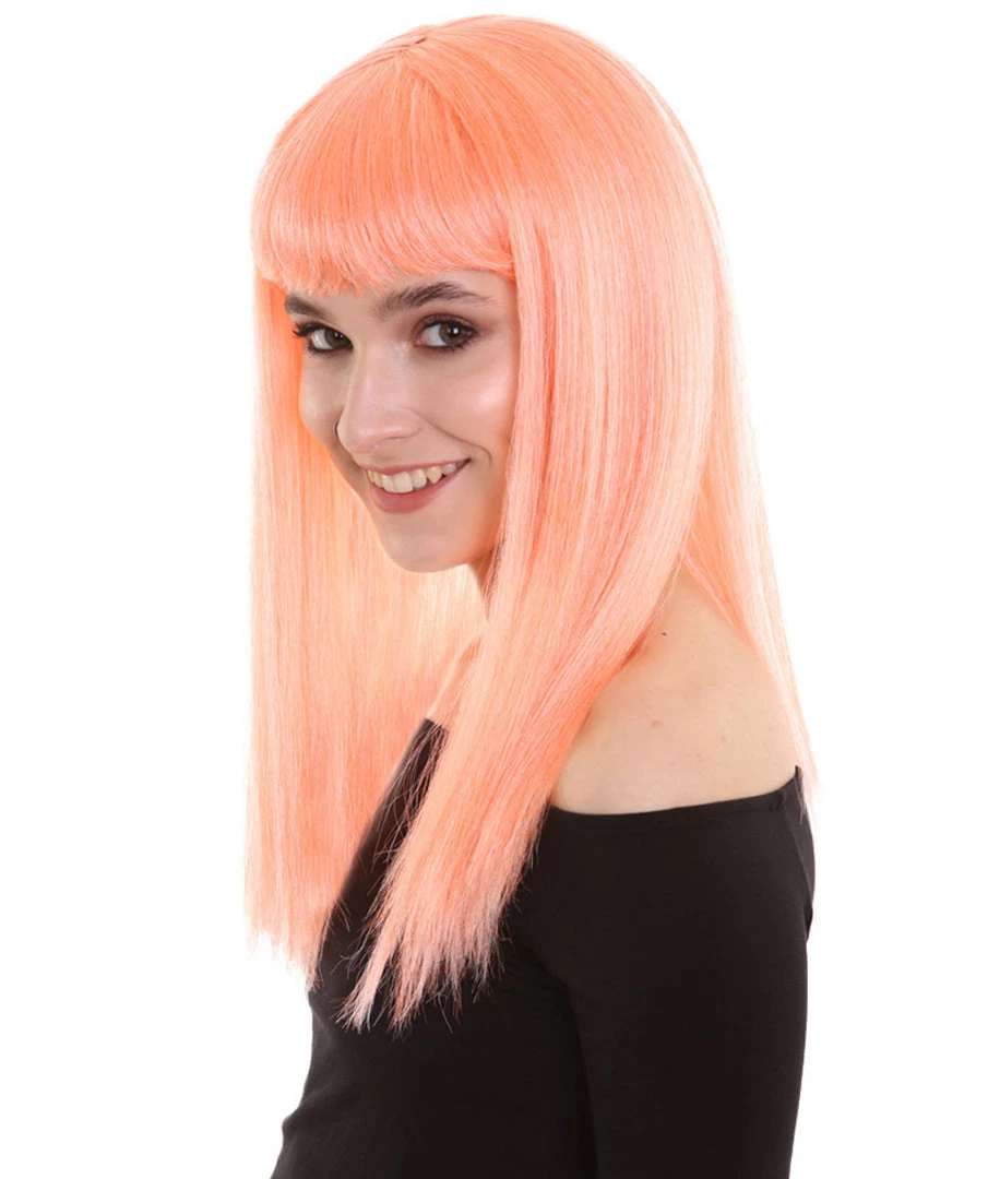 BC Dreamcicle | Women's Floresent Pink Color Straight Shoulder Length Trendy Dreamcicle Wig 2 BC Dreamcicle | Women's Floresent Pink Color Straight Shoulder Length Trendy Dreamcicle Wig