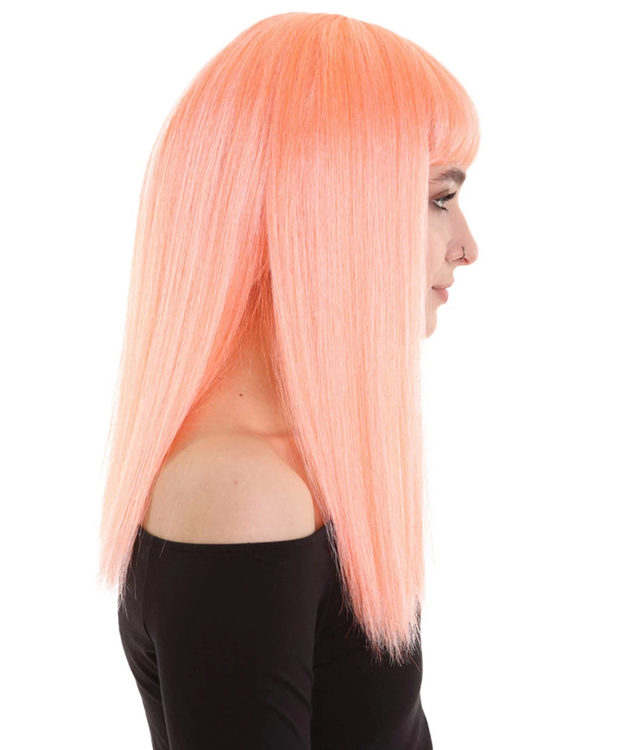 BC Dreamcicle | Women's Floresent Pink Color Straight Shoulder Length Trendy Dreamcicle Wig 5 BC Dreamcicle | Women's Floresent Pink Color Straight Shoulder Length Trendy Dreamcicle Wig
