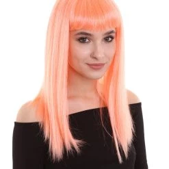 BC Dreamcicle | Women's Floresent Pink Color Straight Shoulder Length Trendy Dreamcicle Wig 14 BC Dreamcicle | Women's Floresent Pink Color Straight Shoulder Length Trendy Dreamcicle Wig