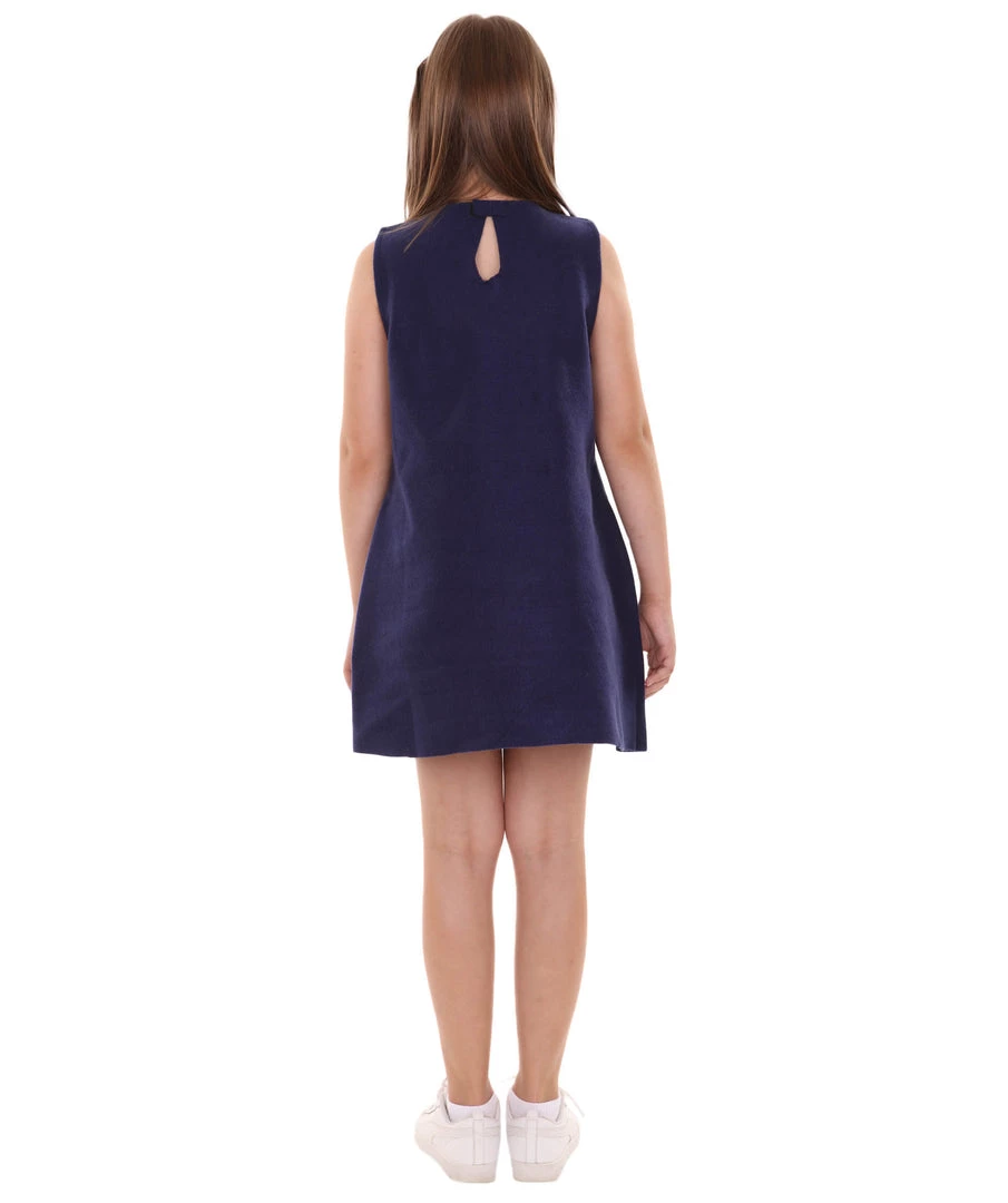 HPO Kids Child's Girl 12 Constellation Of Aries Party Troll Dress Costume | Blue Halloween Costume 4 HPO Kids Child's Girl 12 Constellation Of Aries Party Troll Dress Costume | Blue Halloween Costume