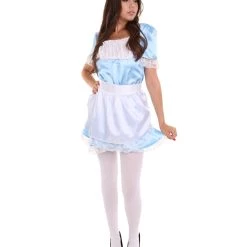 HPO Adult Women's Traditional Maid Uniform Costume | Medium Blue Cosplay Costume 14 HPO Adult Women's Traditional Maid Uniform Costume | Medium Blue Cosplay Costume