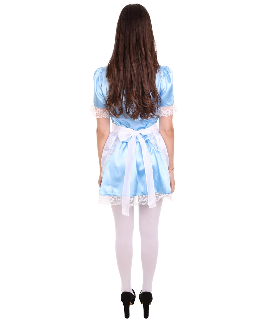 HPO Adult Women's Traditional Maid Uniform Costume | Medium Blue Cosplay Costume 4 HPO Adult Women's Traditional Maid Uniform Costume | Medium Blue Cosplay Costume