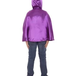 HPO Child's Reversible Hooded Short Cape Costume | Multiple Color Option Halloween Costume