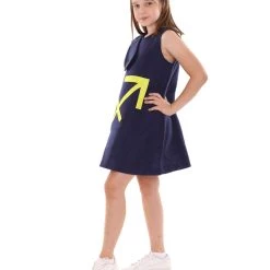 HPO Child's Girl 12 Constellation Of Sagittarius Party Troll Dress Costume | Blue Halloween Costume Kids