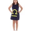 HPO Child's Girl 12 Constellation Of Libra Party Troll Dress Costume | Blue Halloween Costume Kids