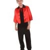 HPO Adult Men's Vampire Cape Costume | Red & Black Halloween Costume