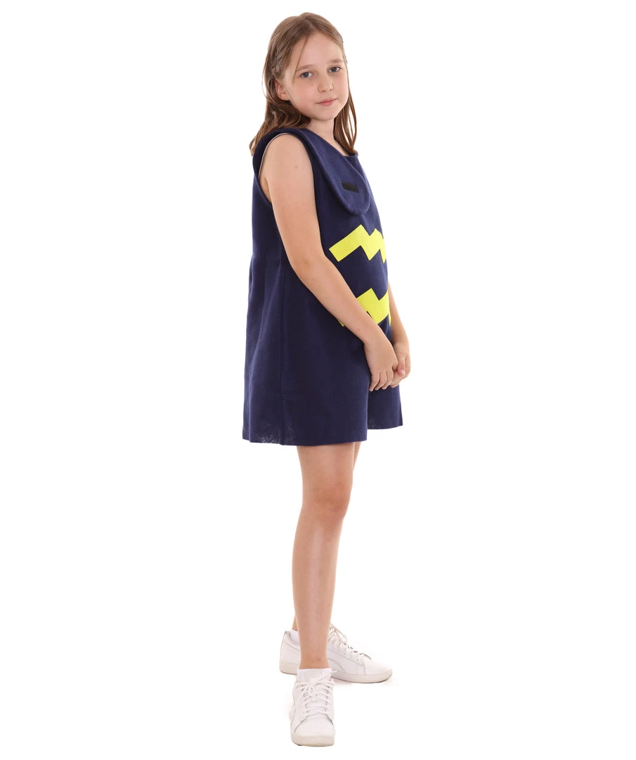 HPO Child's Girl 12 Constellation Of Aquarius Party Troll Dress Costume | Blue Halloween Costume 4 HPO Child's Girl 12 Constellation Of Aquarius Party Troll Dress Costume | Blue Halloween Costume