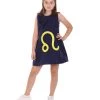 HPO Child's Girl 12 Constellation Of Leo Party Troll Dress Costume | Blue Halloween Costume