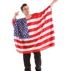 FLAGWIGS Adult Men's USA Flag Tunic Sports Costume | Patriotic Multi Color Cosplay Costume 13 FLAGWIGS Adult Men's USA Flag Tunic Sports Costume | Patriotic Multi Color Cosplay Costume