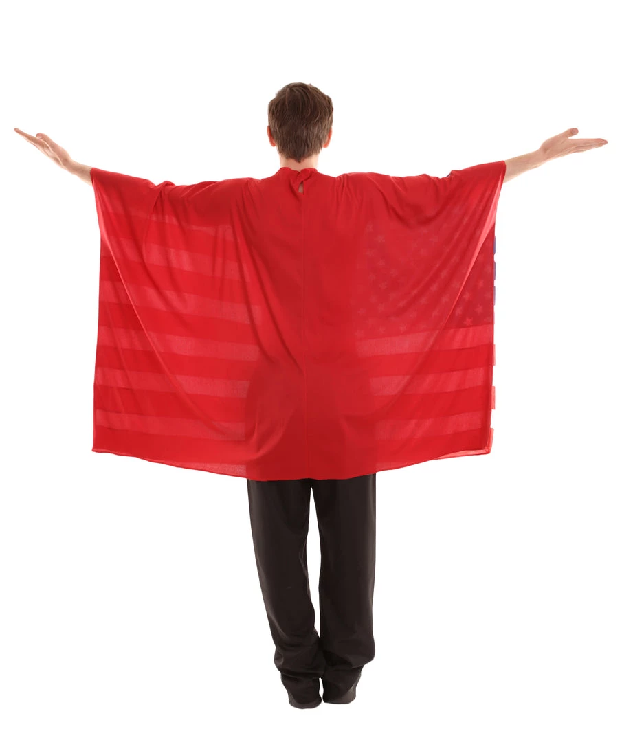 FLAGWIGS Adult Men's USA Flag Tunic Sports Costume | Patriotic Multi Color Cosplay Costume 4 FLAGWIGS Adult Men's USA Flag Tunic Sports Costume | Patriotic Multi Color Cosplay Costume