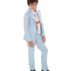 HPO Kids Child's Blue Suit Costume | Light Blue Cosplay Costume