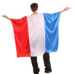 FLAGWIGS Adult Men's France Flag Tunic Sport Costume | Patriotic Multi Color Cosplay Costume