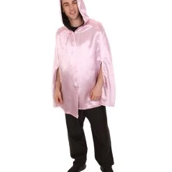 HPO Adult Men's Reversible Hooded Short Cape Costume | Multiple Color Options Halloween Costume