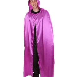 HPO Adult Men's Hooded Cape Costume | Multiple Color Options Halloween Costume