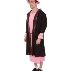 HPO Adult Men's Leonardo Da Vinci Painter Artitst 4 Pc Costume | Lt. Pink Cosplay Costume 11 HPO Adult Men's Leonardo Da Vinci Painter Artitst 4 Pc Costume | Lt. Pink Cosplay Costume