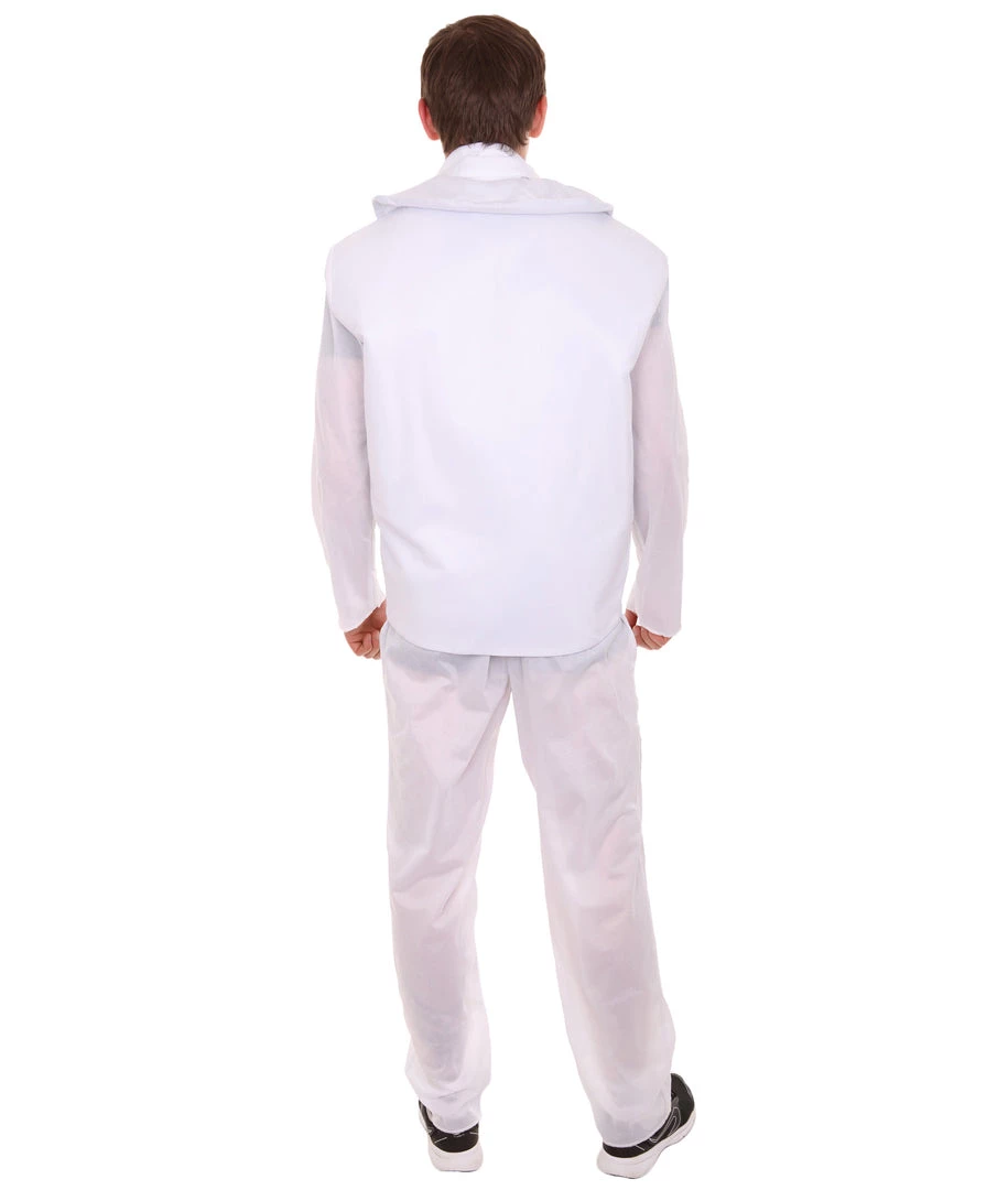 HPO Adult Men's Scut Movie Costume | White Halloween Costume 5 HPO Adult Men's Scut Movie Costume | White Halloween Costume