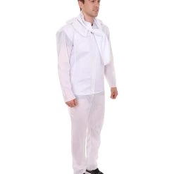 HPO Adult Men's Scut Movie Costume | White Halloween Costume 15 HPO Adult Men's Scut Movie Costume | White Halloween Costume