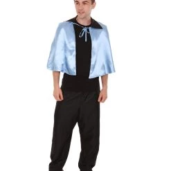 HPO Adult Men's Vampire Cape | Blue & Black Halloween Costume
