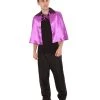 HPO Adult Men's Vampire Cape | Light Purple & Black Halloween Costume