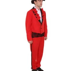 HPO Adult Men's Day Of The Dead Senor Horror Costume | Red Cosplay Costume