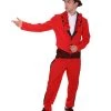 HPO Adult Men's Day Of The Dead Senor Horror Costume | Red Cosplay Costume