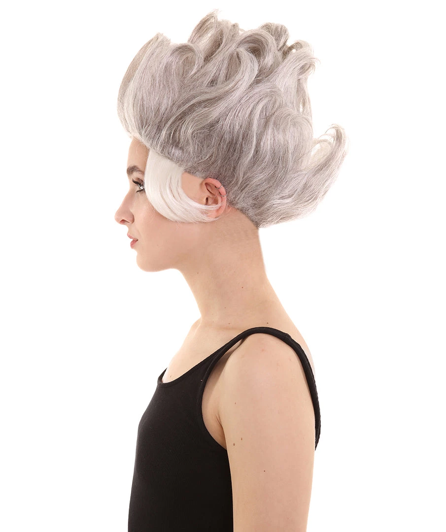 BC Under The Sea | Women's Grey Color Straight Spiked Trendy Under The Sea Wig 4 BC Under The Sea | Women's Grey Color Straight Spiked Trendy Under The Sea Wig