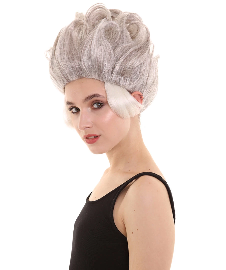 BC Under The Sea | Women's Grey Color Straight Spiked Trendy Under The Sea Wig 3 BC Under The Sea | Women's Grey Color Straight Spiked Trendy Under The Sea Wig