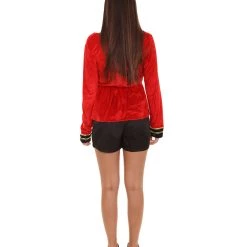 HPO Adult Women's Circus Ringmaster Funny Costume | Red & Black Halloween Costume