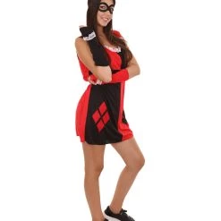 HPO Adult Women's Diamonds Poker Dress Costume| Black And Red Cosplay Costume 14 HPO Adult Women's Diamonds Poker Dress Costume| Black And Red Cosplay Costume