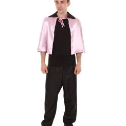 HPO Adult Men's Vampire Cape Costume | Pink & Black Halloween Costumes
